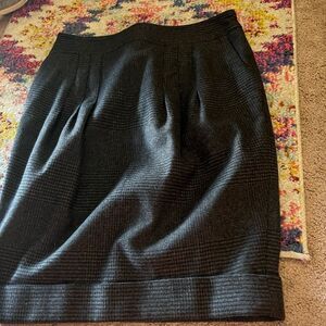 Burberry dark grey wool blend skirt 4